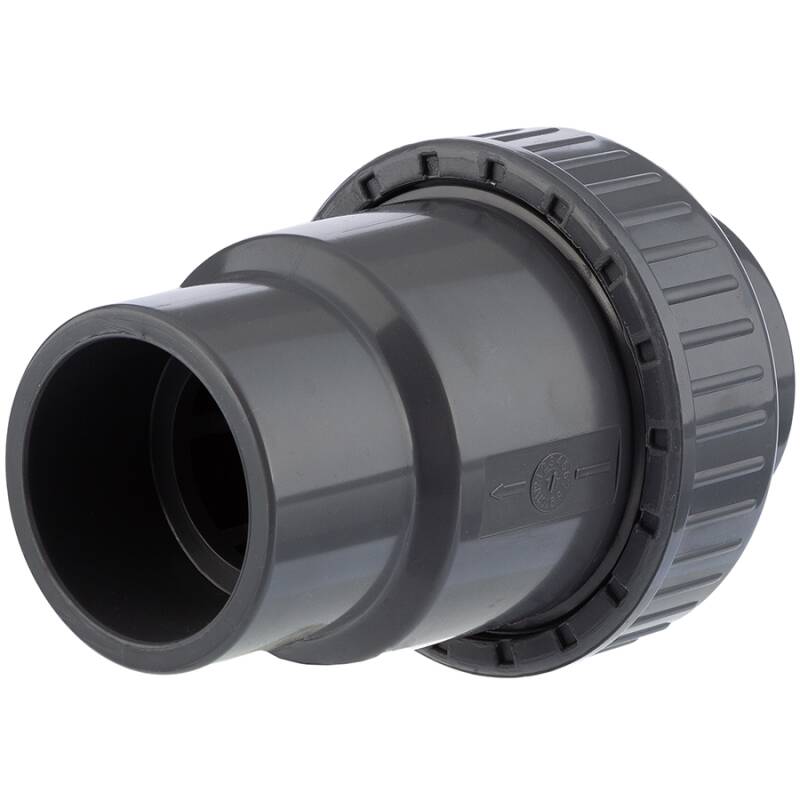 U PVC Solvent Check Valve With 1 Nut 9 78