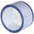 U-PVC trasparent solvent end cap