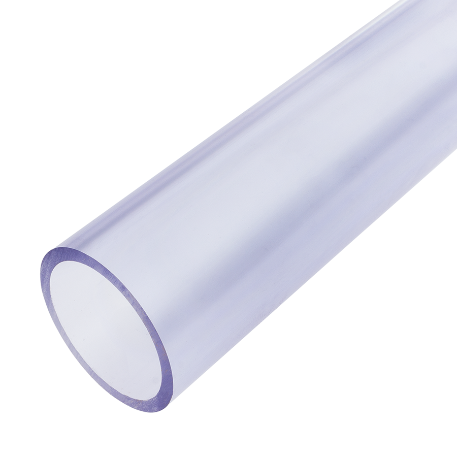 PVC-U Rohr transparent