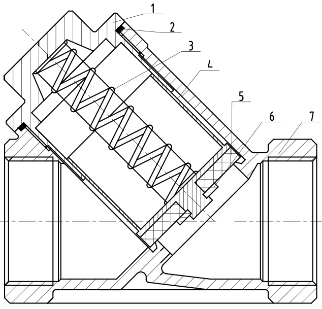 Edelstahl Rückschlagventil PN40 Detail