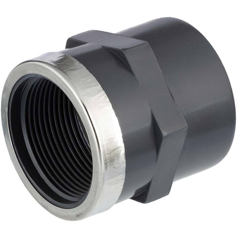 U Pvc Solvent Socket With Female Reinforced Thread