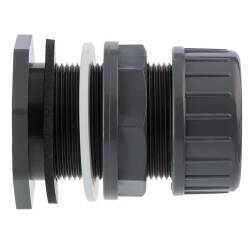 U-PVC table duct with clamping nut