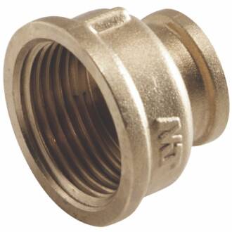 Brass reducing female threaded socket