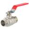 Brass male threaded ball valve with steel handle 3/4"