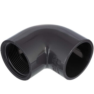 U-PVC solvent elbow 90° x female thread 90 x 3"