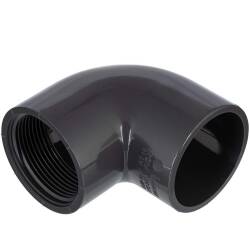 U-PVC solvent elbow 90&deg; x female thread 90 x 3&quot;