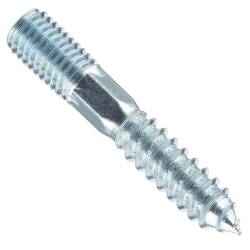 Zinc-coated steel connection screw