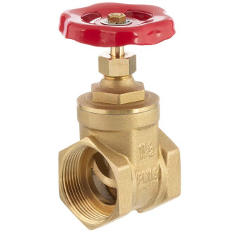 Brass female threaded gate valve 1"