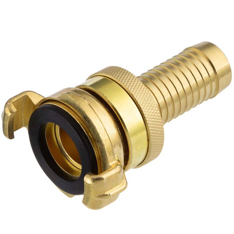 Brass quick coupling with hose tail high pressure