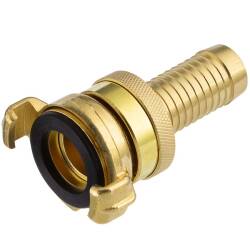 Brass quick bayonet coupling with hose tail - high pressure