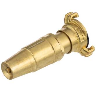 Brass nozzle with quick bayonet coupling