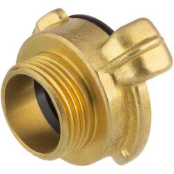 Brass quick bayonet coupling with male thread