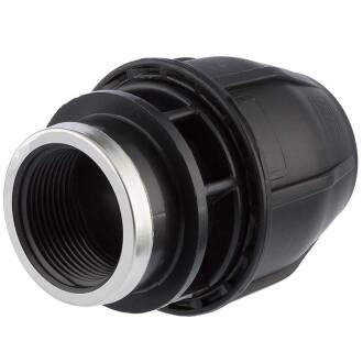 PP compression fitting x female thread 40mm x 1 1/4"