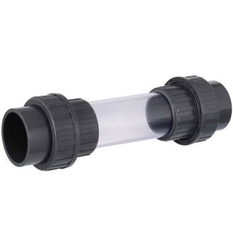 U-PVC trasparent pipe with solvent union