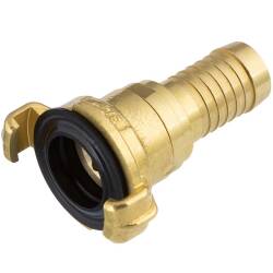 Brass quick bayonet coupling 360&deg; with hose tail