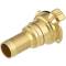 Brass quick bayonet coupling 360° with hose tail