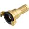 Brass quick bayonet coupling 360° with hose tail