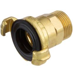 Brass quick bayonet coupling 360&deg; with male thread