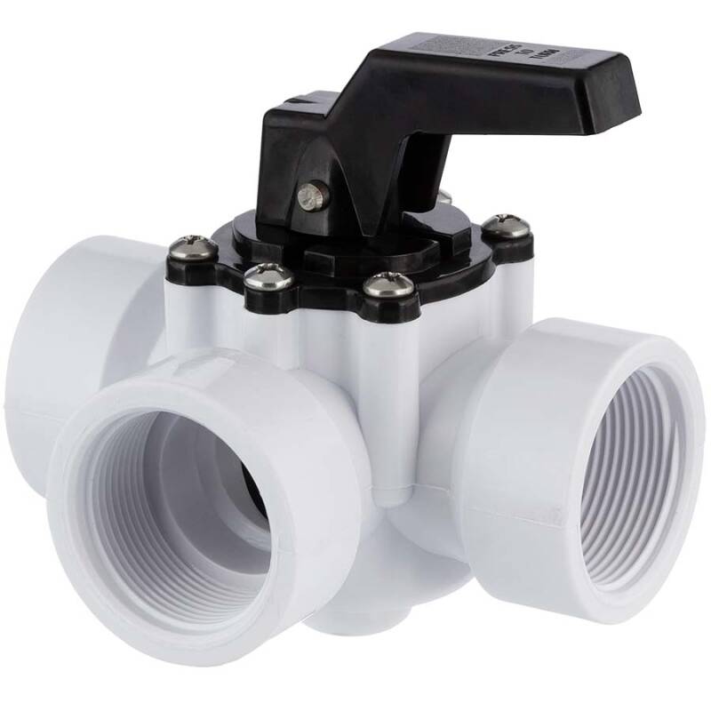 U-PVC 3 way rotating seal valve