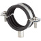 A4 stainless steel pipe collar with rubber insert 87 - 92mm