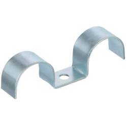 Zinc-coated steel double fixing clip