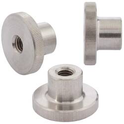 A1 ss knurled nut with high collar DIN 466
