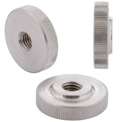A1 ss knurled nut with low collar DIN 467