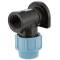 Compression fitting with flange x reinforced female thread, DVGW 25mm x 3/4"