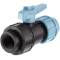 PP 2 way ball valve compression fitting x female thread, DVGW