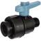 PP 2 way female/male threaded ball valve, DVGW