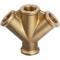 Brass 3 way manifold 3/8" female thread