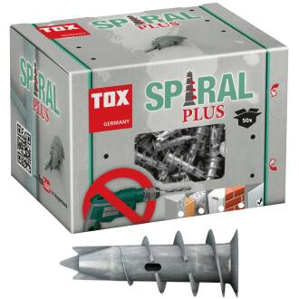 TOX gypsum plasterboard wall plug Spiral Plus 37, box 50 pc.