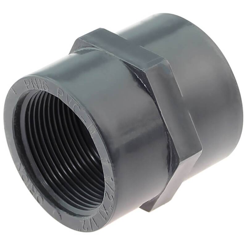 U-PVC female threaded socket, 0,56