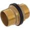 Brass duble male threaded tank connector 3/4"