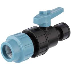 PP ball valve Unidelta male thread x compressed air connection