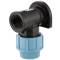 Compression fitting with flange x reinforced female thread, DVGW 25mm x 1/2"